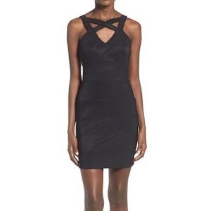 Love, Nickie Lew Cross Front Body-Con Dress